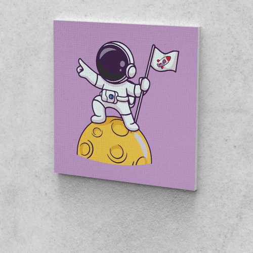 Űrhajós festés számok alapján kreatív készlet 40x40